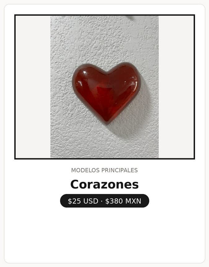 Corazon de resina